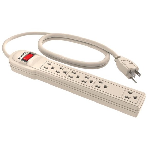 New STANLEY 6-Outlet Power Strip with Spaced Outlet - Picture 5 of 5
